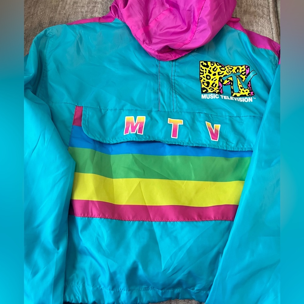 90s MTV windbreaker jacket